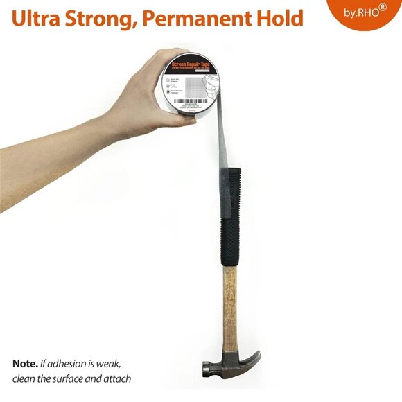 Window Screen Repair Tape 2inx30ft Black 3-Layer Fiberglass Adhesive Patch - Picture 2 of 5